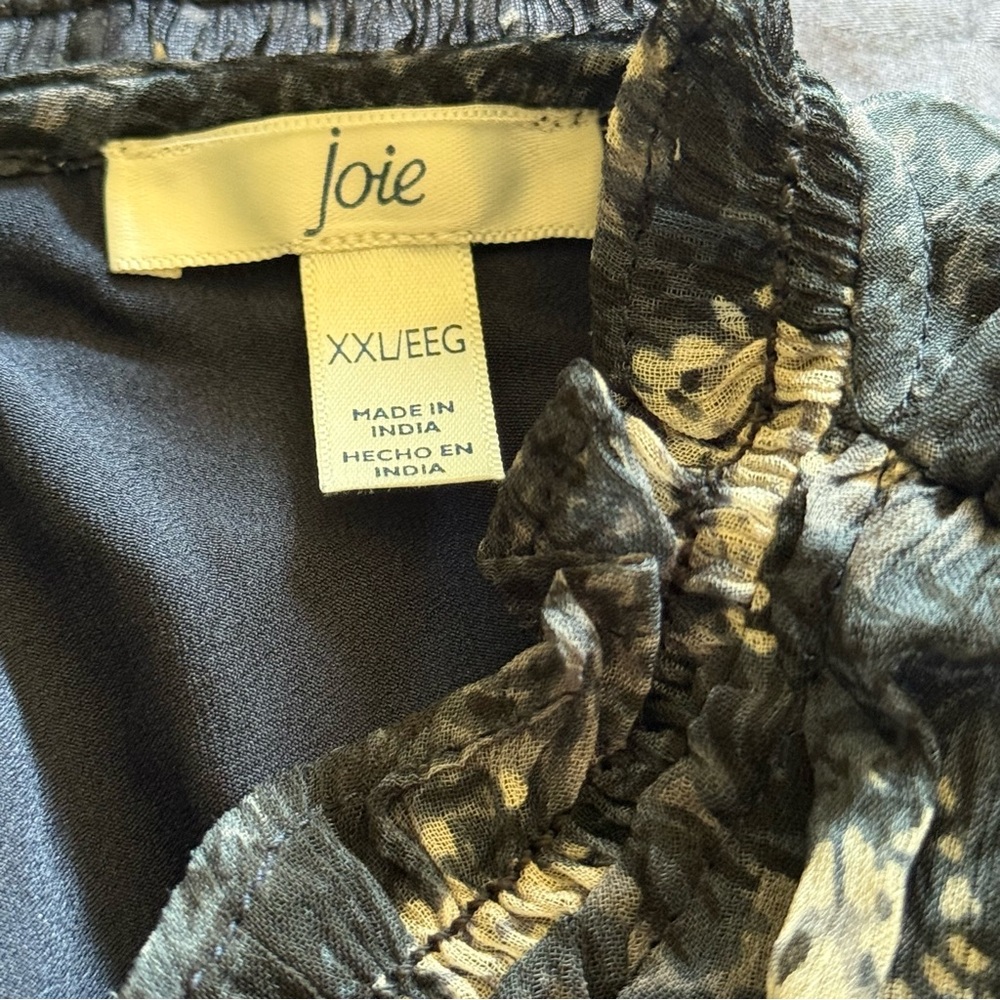 Joie “Baltic Print” Sleeveless Pleated Mini Dress – Size XXL (NWT) - Picture 4 of 9